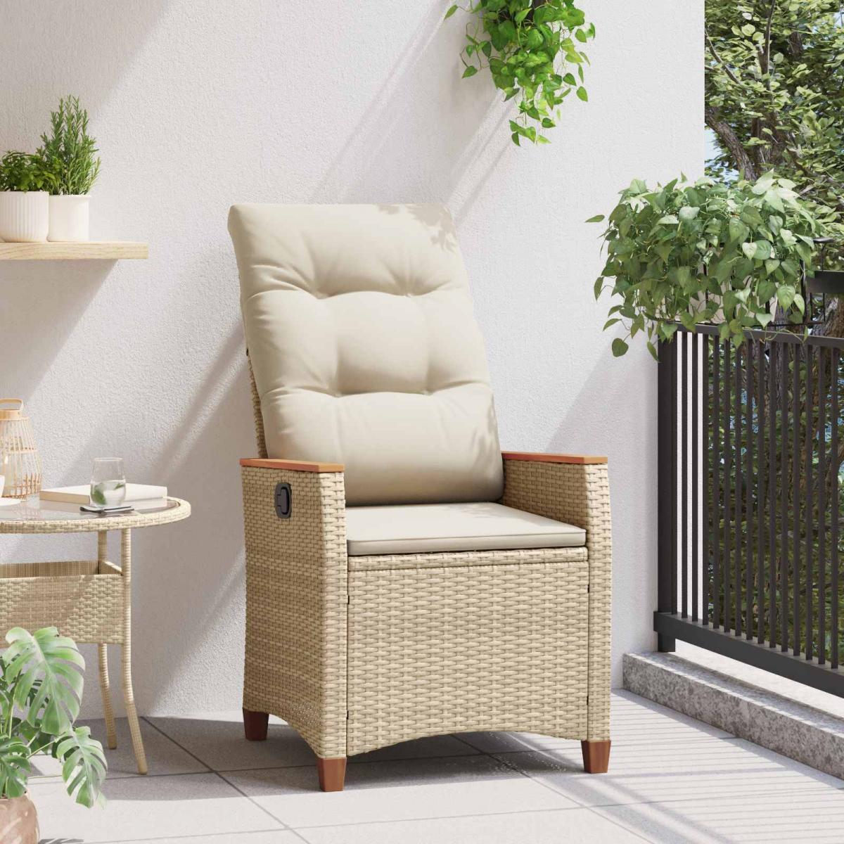 Silla de jardín reclinable