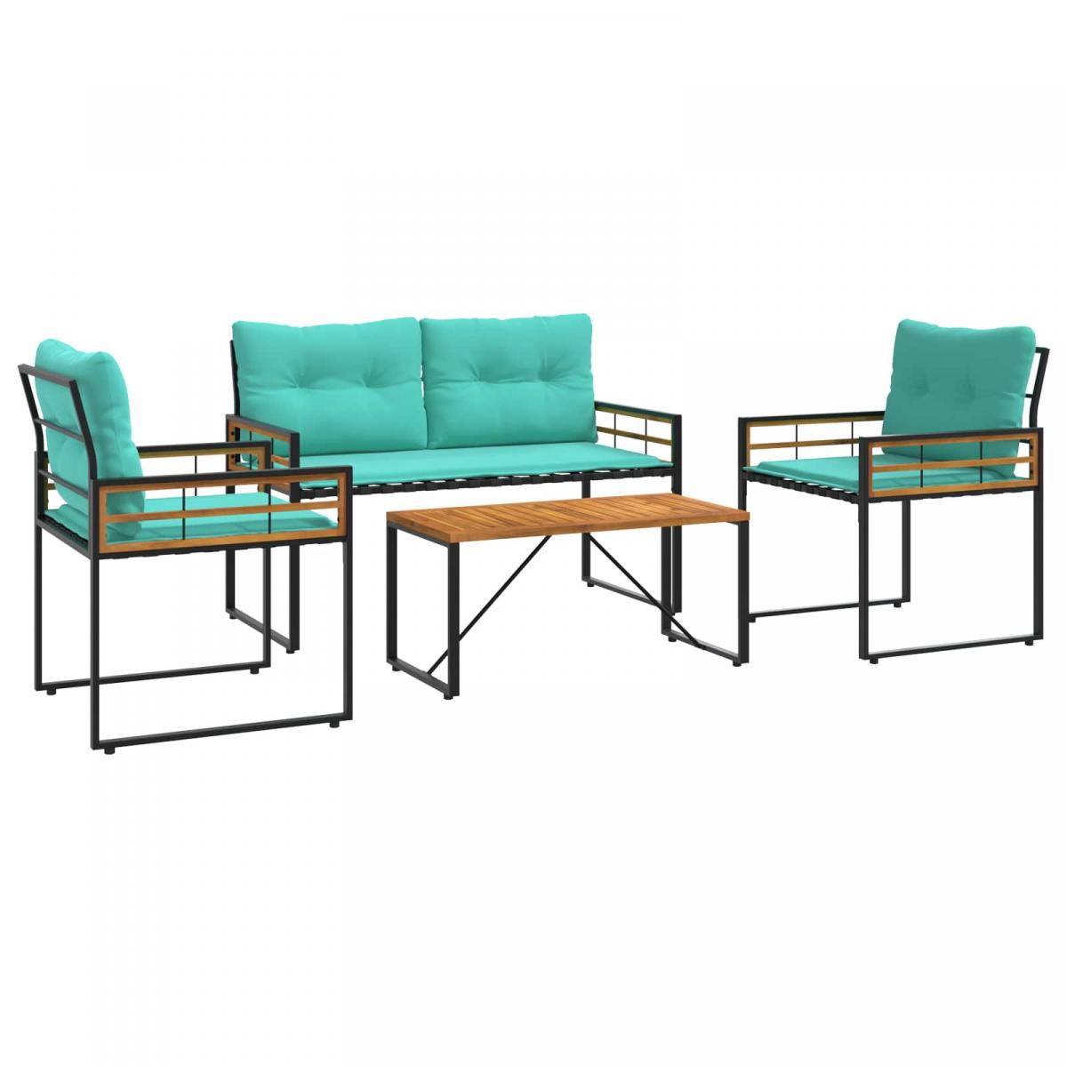 Juego de muebles de exterior 4 uds. Tuquesa