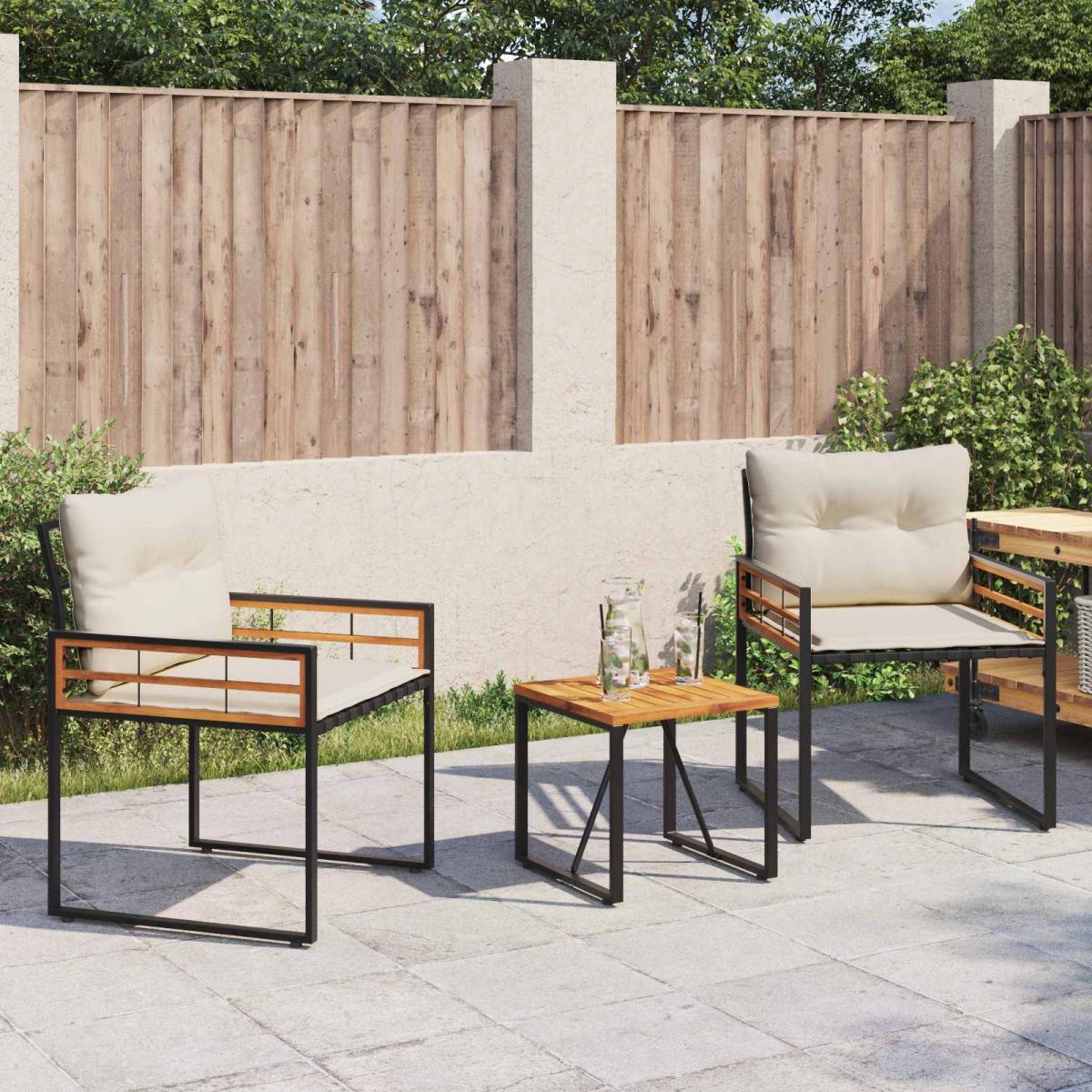 Juego de muebles de exterior 3 uds