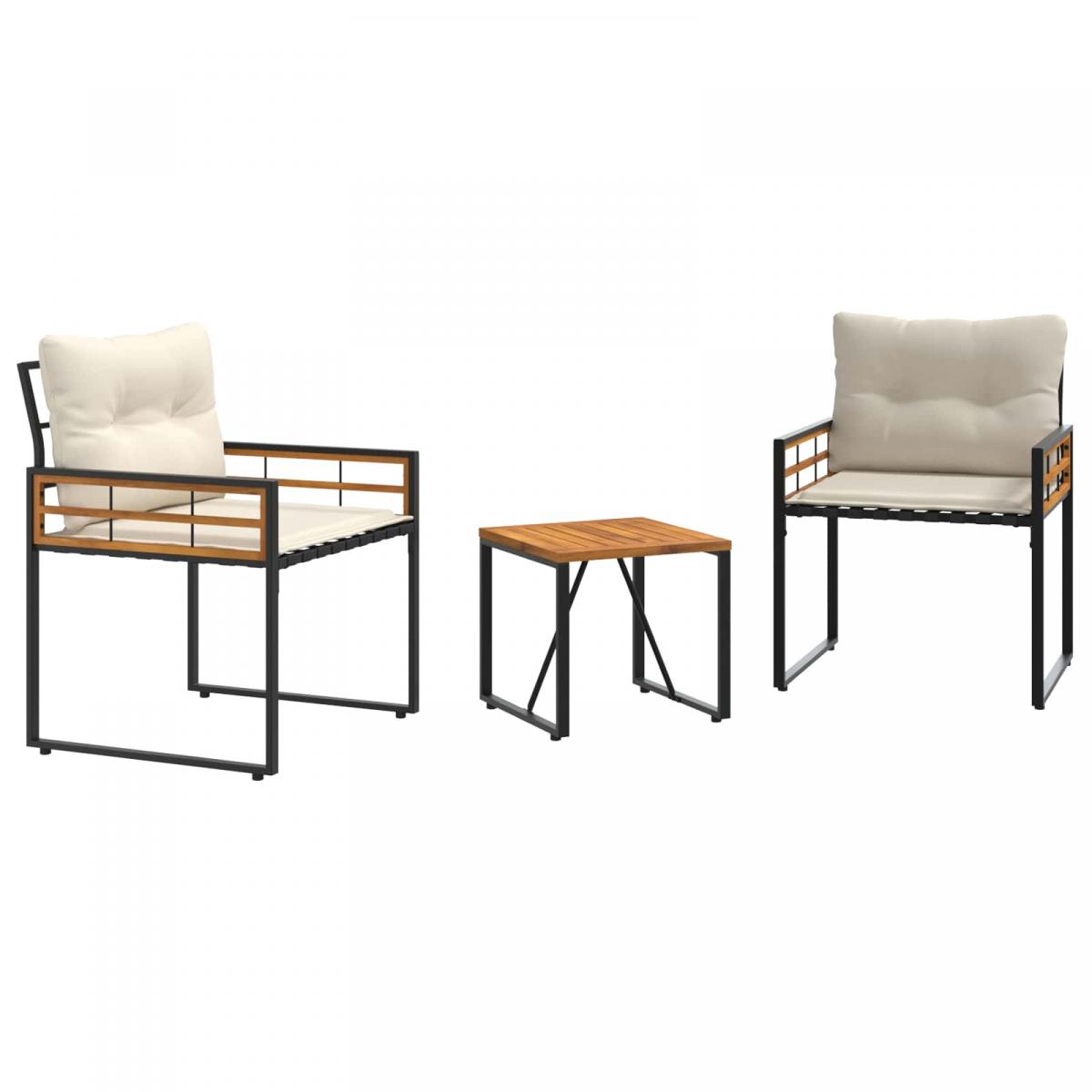 Juego de muebles de exterior 3 uds