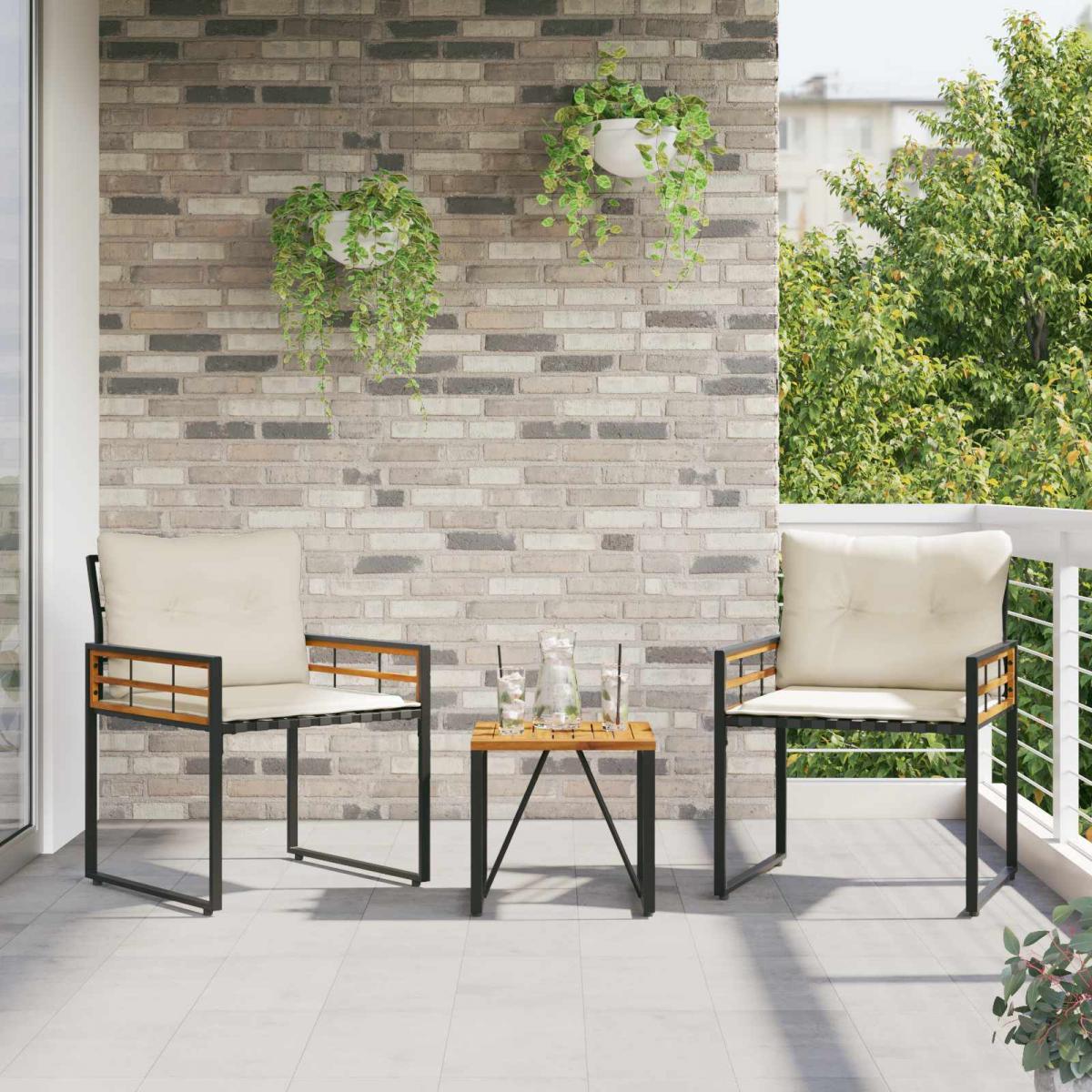Juego de muebles de exterior 3 uds