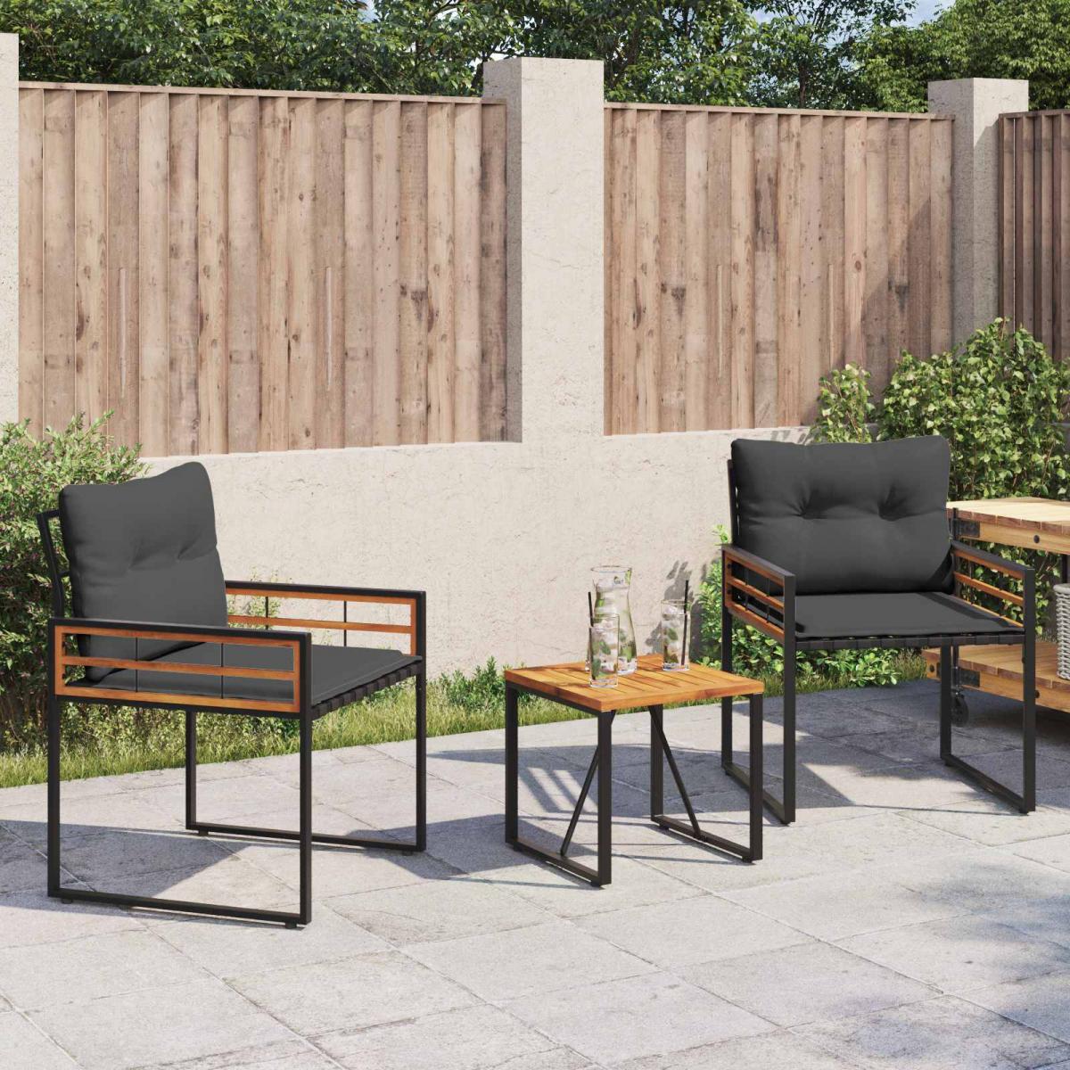 Juego de muebles de exterior 3 uds