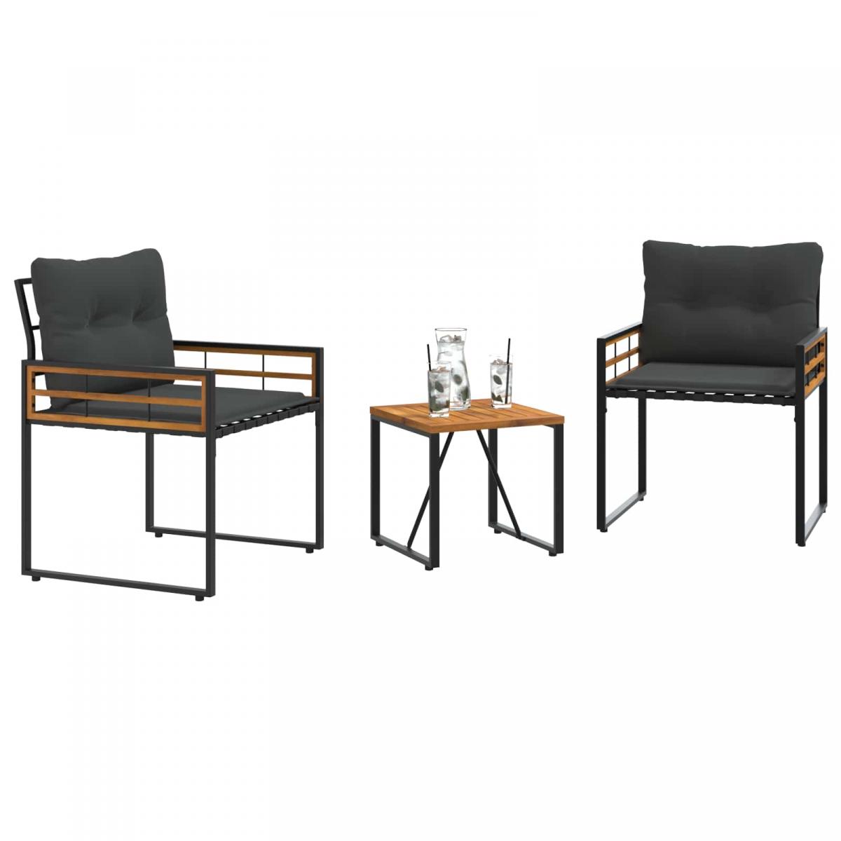 Juego de muebles de exterior 3 uds