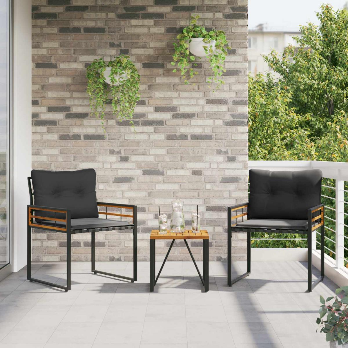Juego de muebles de exterior 3 uds