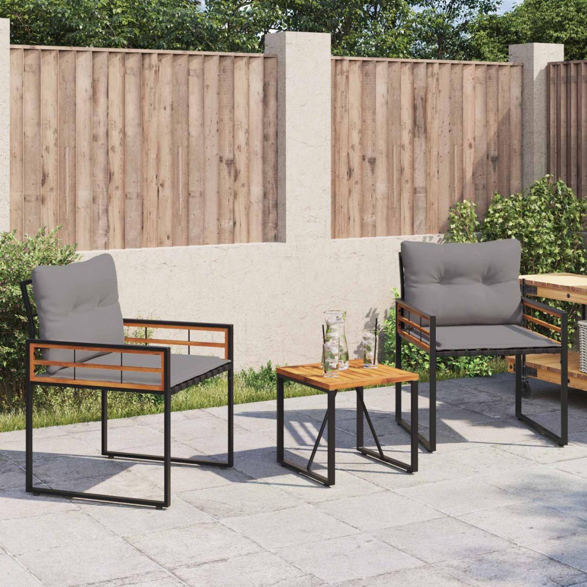 Juego de muebles de exterior 3 uds