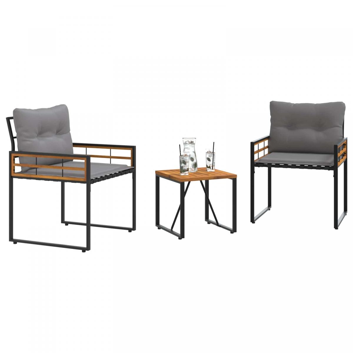 Juego de muebles de exterior 3 uds