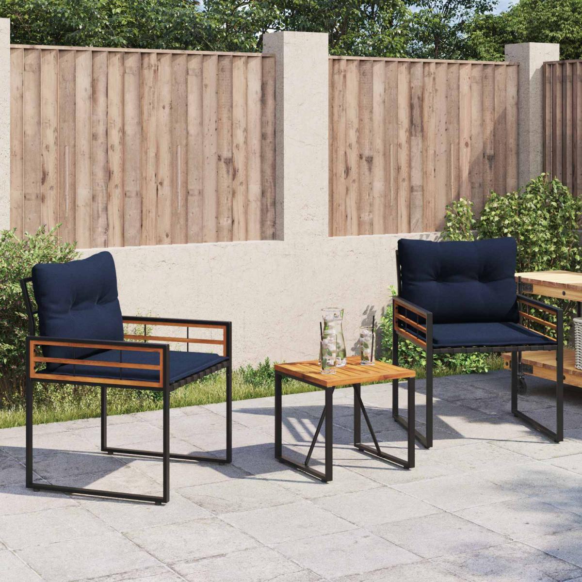Juego de muebles de exterior 3 uds