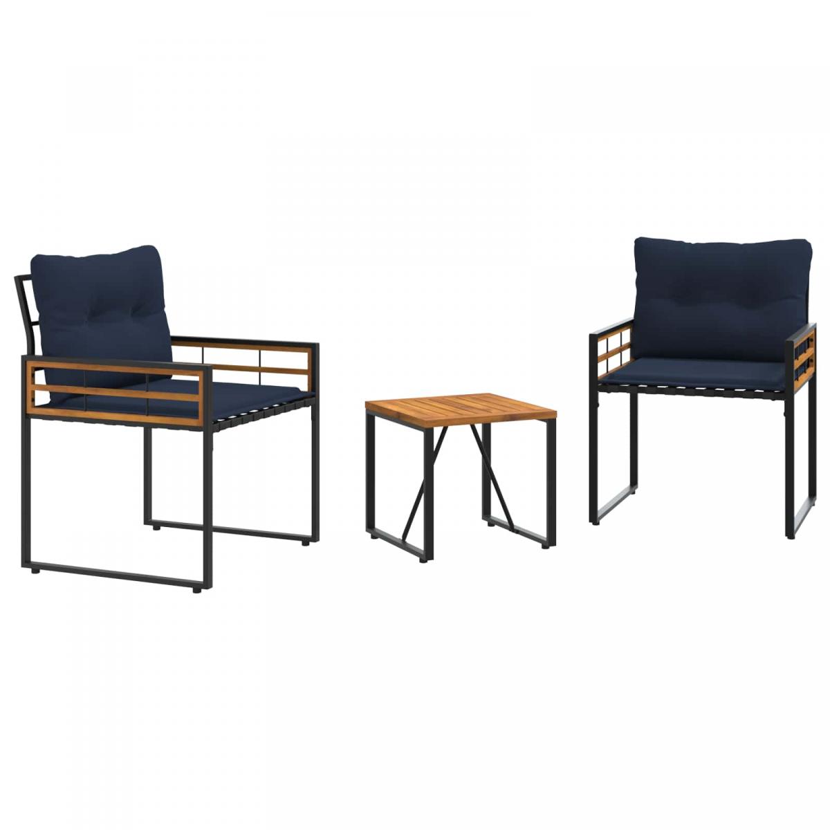Juego de muebles de exterior 3 uds