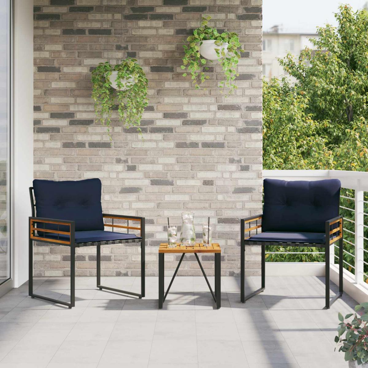 Juego de muebles de exterior 3 uds