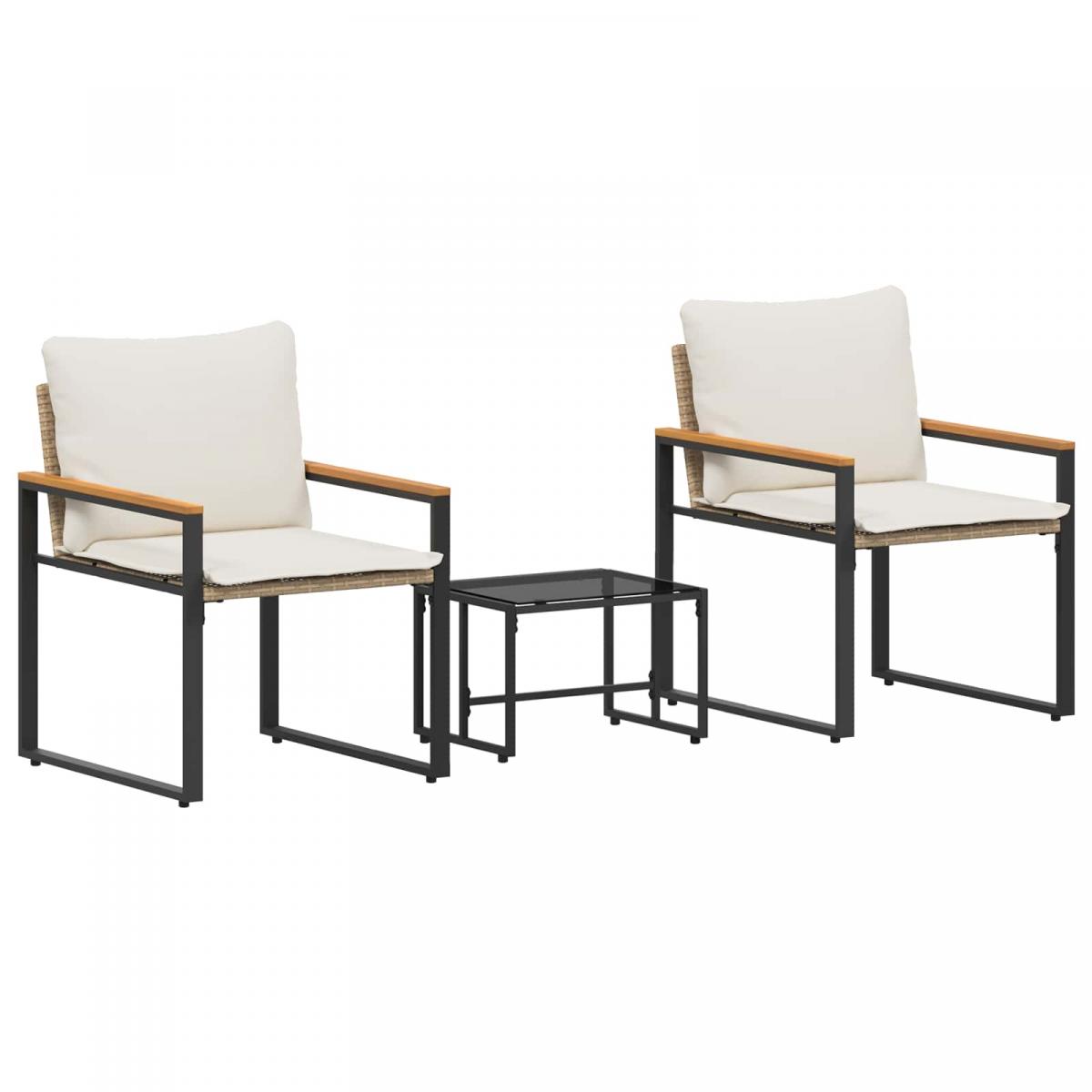 Juegos de muebles 3 uds. y Ratán