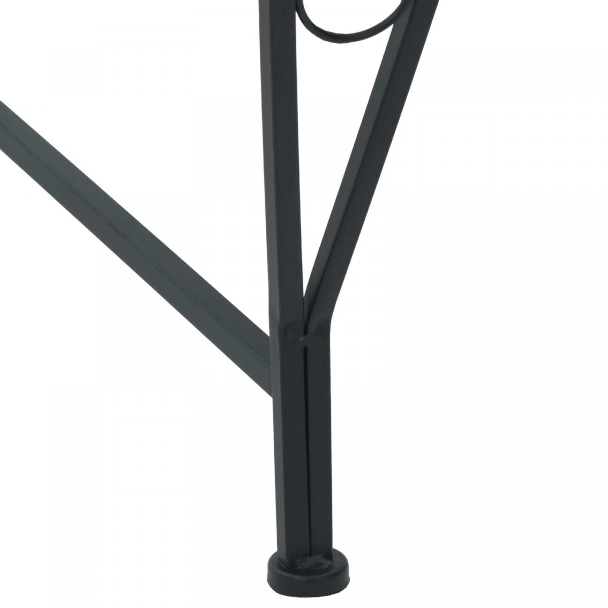 Banco de Árbol 4-Número de plazas 160 x 80 x 89 cm Acero Negro