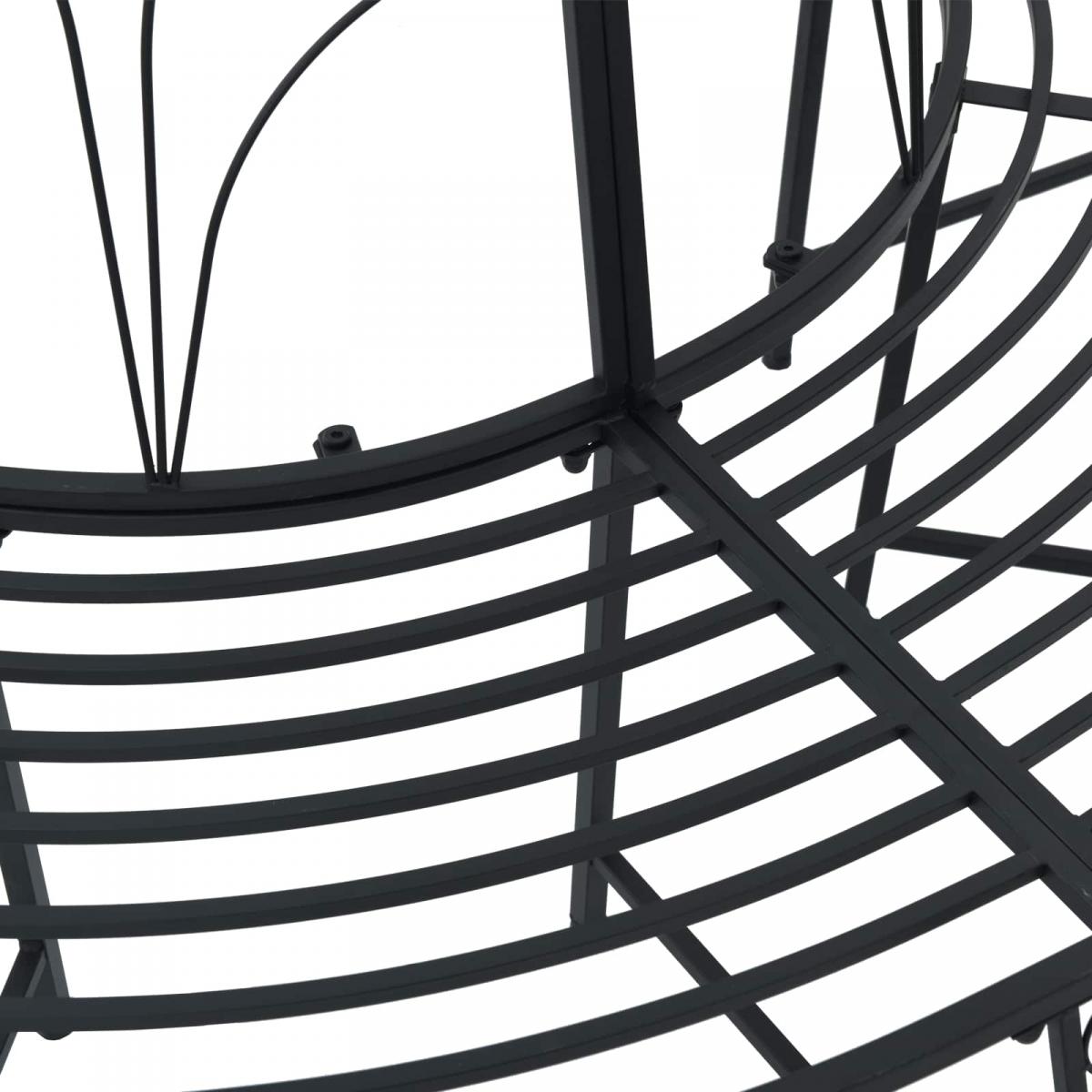 Banco de Árbol 4-Número de plazas 160 x 80 x 89 cm Acero Negro