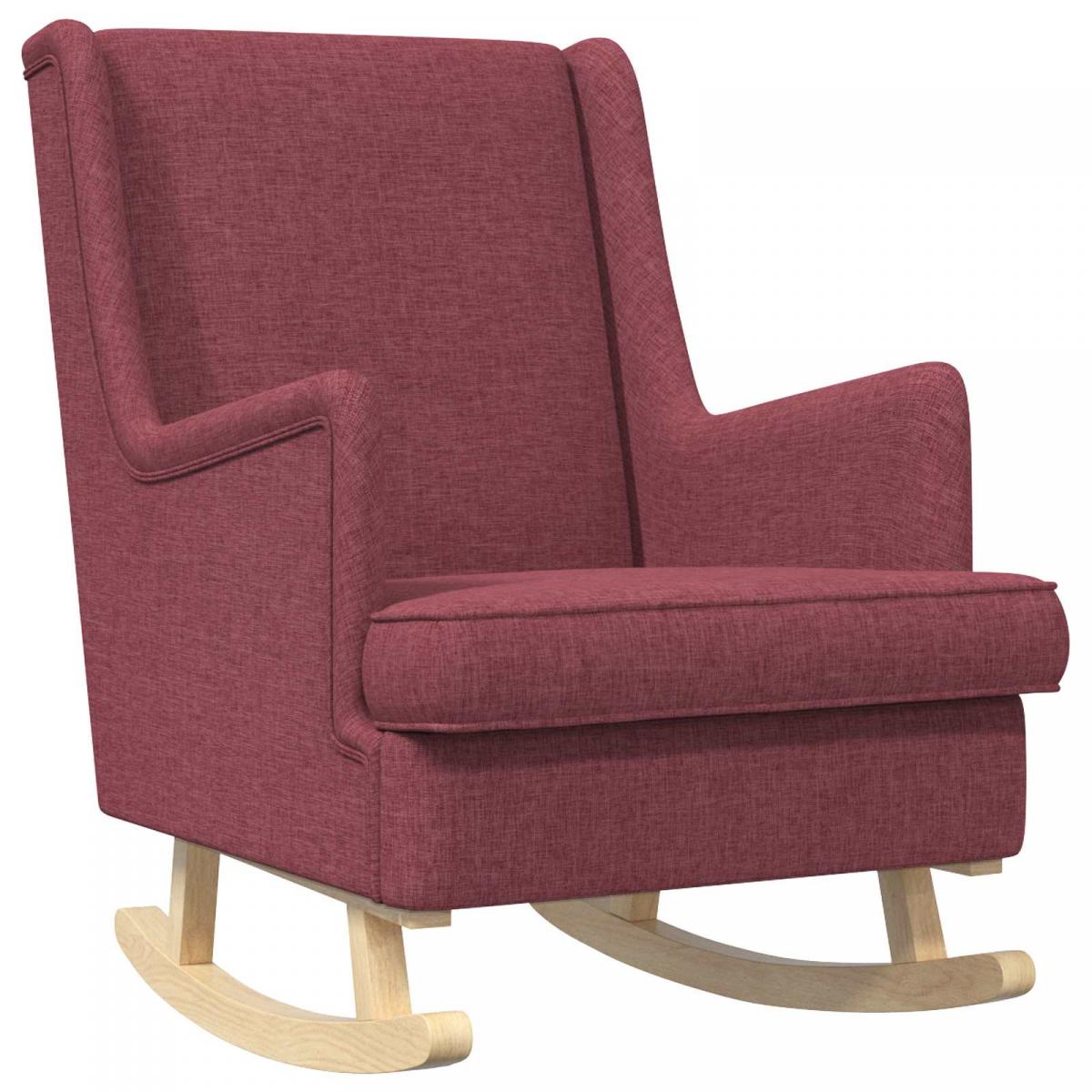 Mecedora Rojo vino 62 x 80 x 85 cm tela