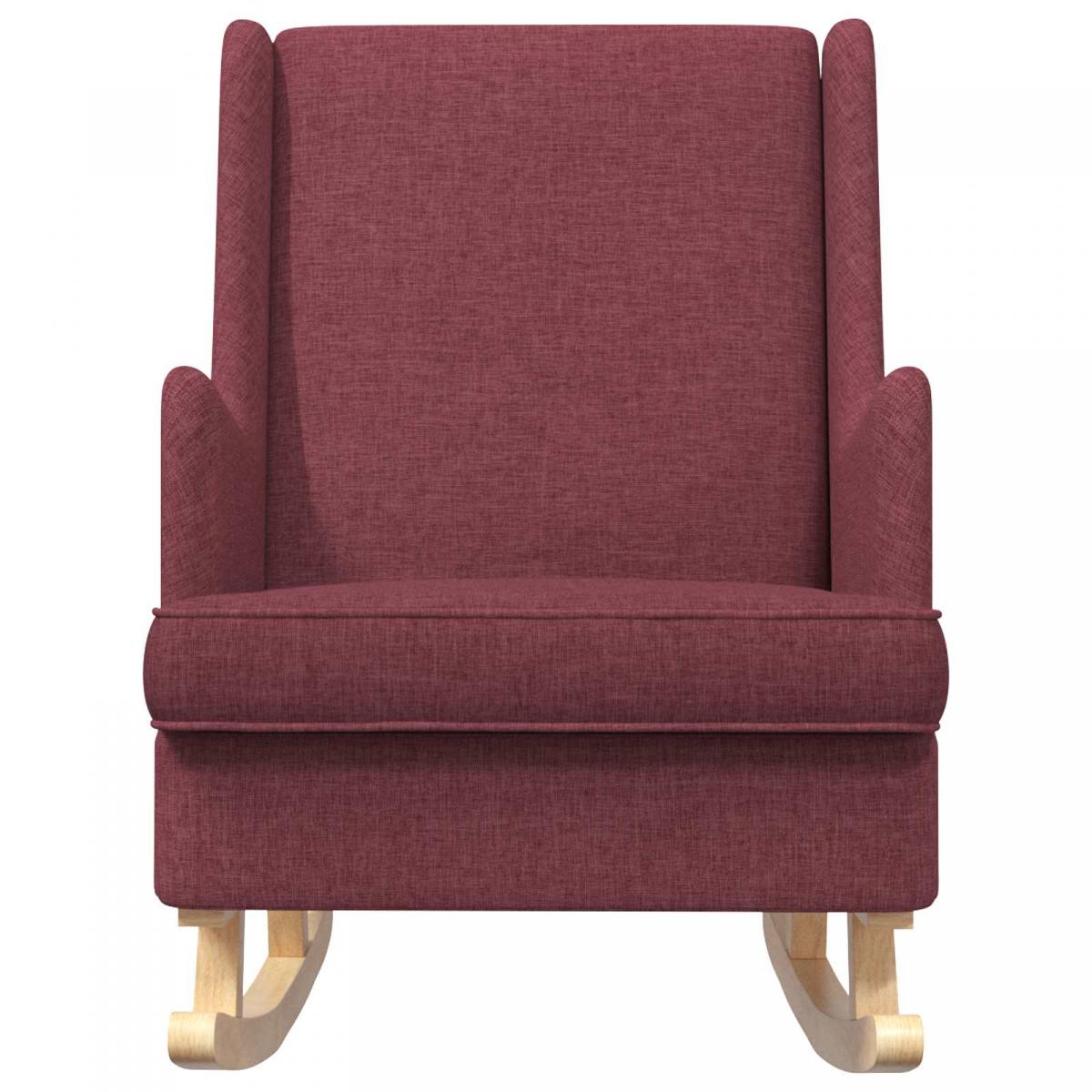 Mecedora Rojo vino 62 x 80 x 85 cm tela