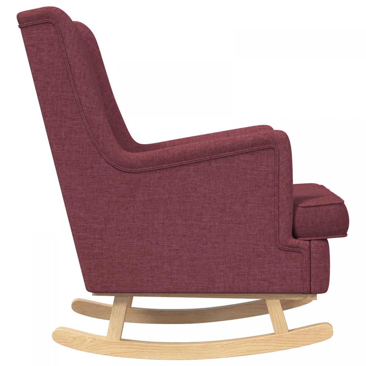 Mecedora Rojo vino 62 x 80 x 85 cm tela