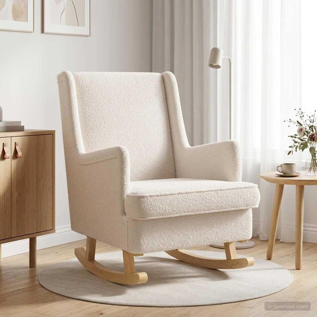 Mecedora 62 x 80 x 85 cm Bouclé