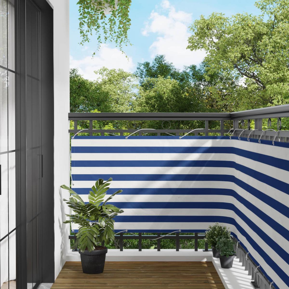 Pantalla de Balcón 100 x 200 cm Tela Oxford Rectangular