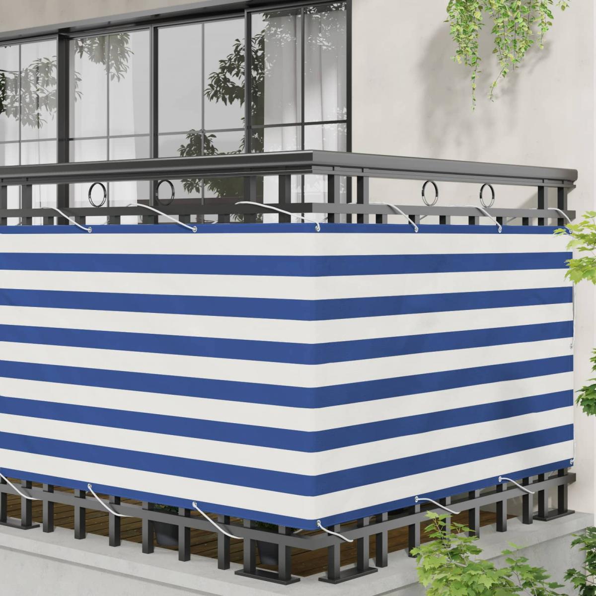 Pantalla de Balcón 100 x 200 cm Tela Oxford Rectangular