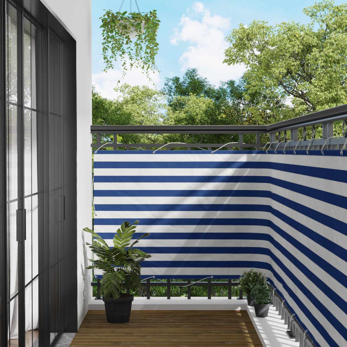 Pantalla de Balcón 110 x 800 cm Tela Oxford Rectangular