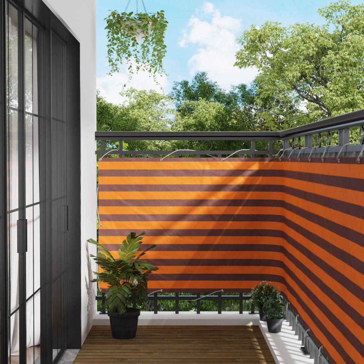 Pantalla de Balcón 110 x 800 cm Tela Oxford Rectangular