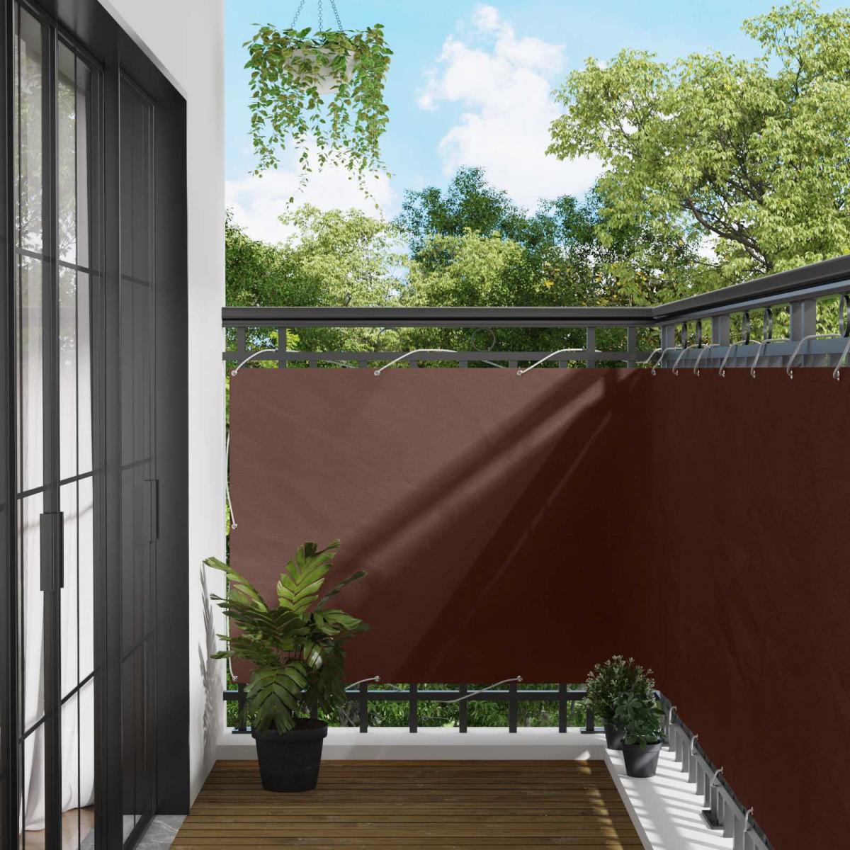 Pantalla de Balcón 110 x 800 cm Tela Oxford Rectangular