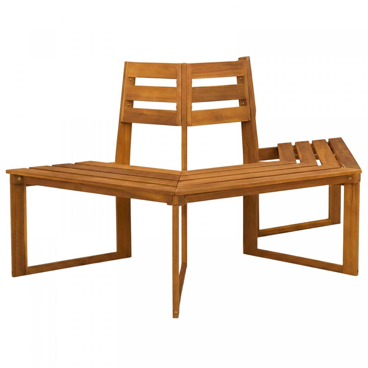 Banco de Árbol 160 x 70 x 86 cm Madera de Acacia Sólida Natural
