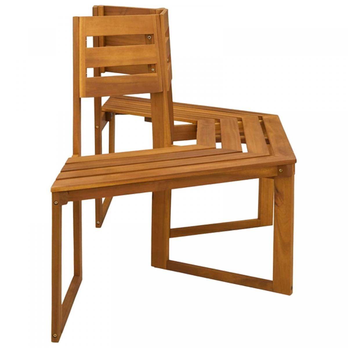 Banco de Árbol 160 x 70 x 86 cm Madera de Acacia Sólida Natural