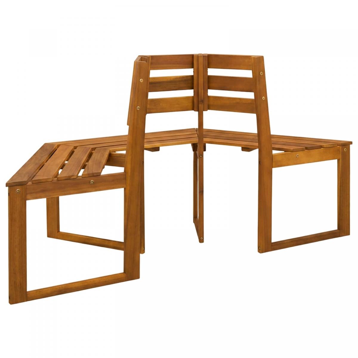 Banco de Árbol 160 x 70 x 86 cm Madera de Acacia Sólida Natural