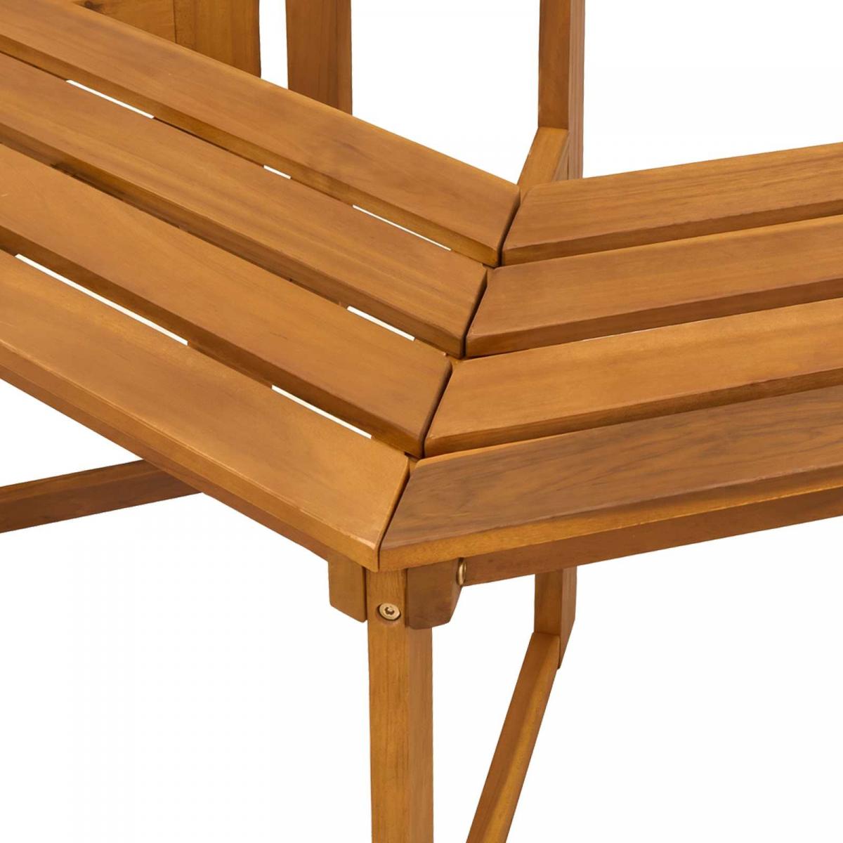 Banco de Árbol 160 x 70 x 86 cm Madera de Acacia Sólida Natural