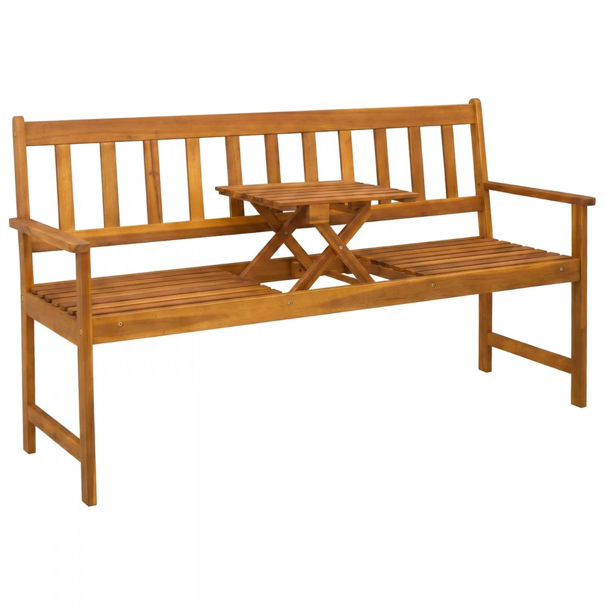 Banco de jardín 80,5 x 35 x 45 cm Madera de Acacia Sólida