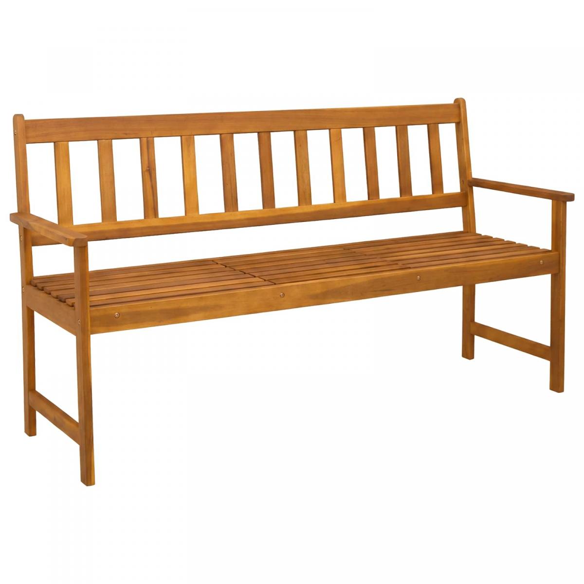 Banco de jardín 80,5 x 35 x 45 cm Madera de Acacia Sólida