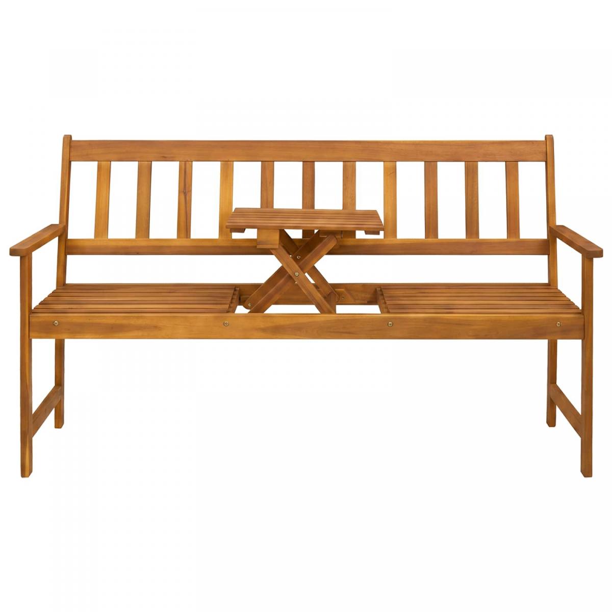 Banco de jardín 80,5 x 35 x 45 cm Madera de Acacia Sólida