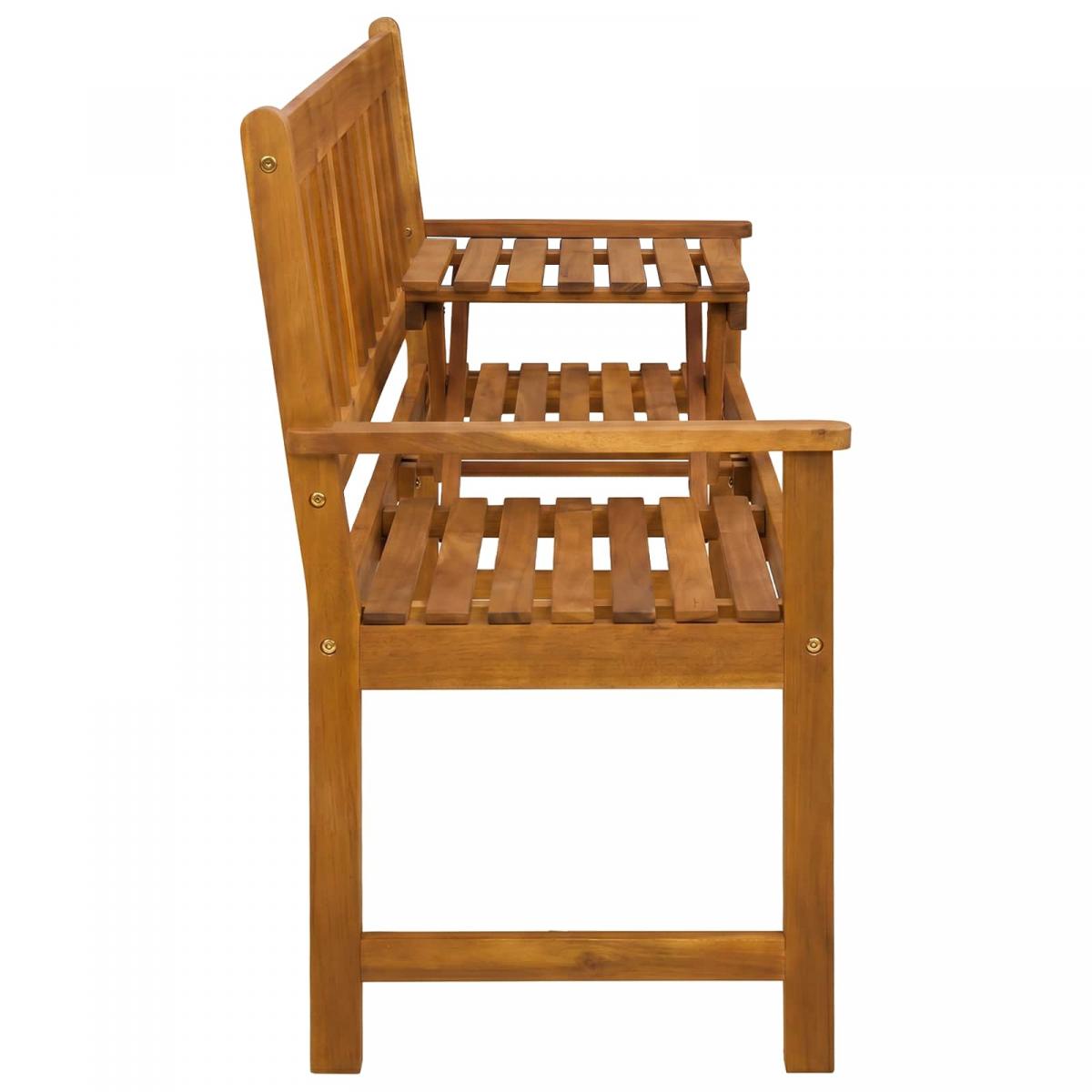 Banco de jardín 80,5 x 35 x 45 cm Madera de Acacia Sólida