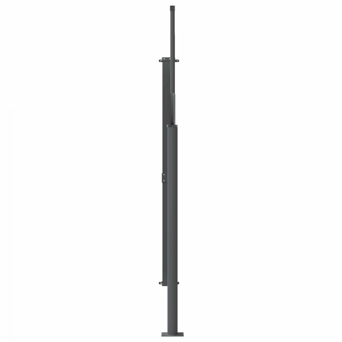 Toldo lateral retráctil verde oscuro 140x300 cm