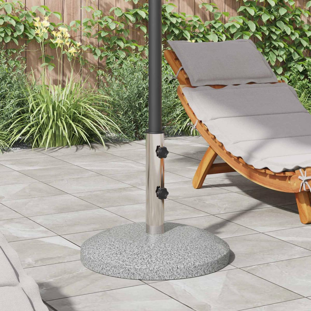 Tubo para base de parasol 0.63 kg Acero inoxidable natural