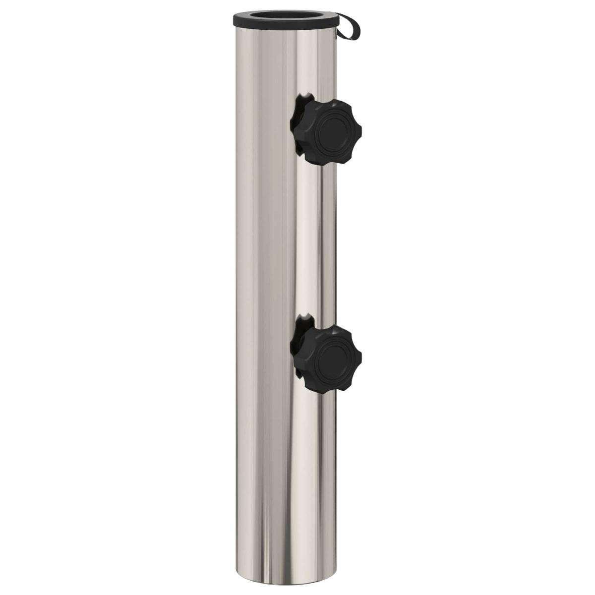 Tubo para base de parasol 0.63 kg Acero inoxidable natural