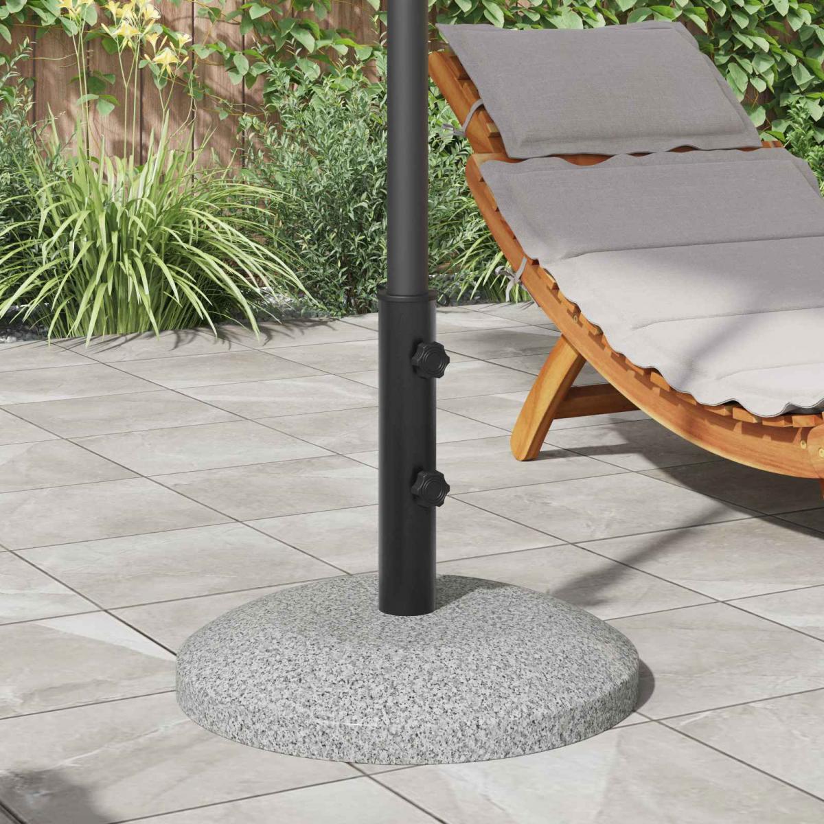 Tubo para base de parasol 0.6 kg Negro Hierro for 40-50 mm Pole