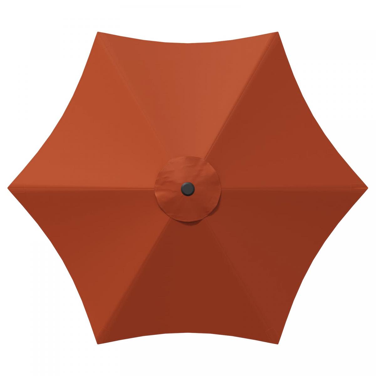 Parasol de jardín con luces LED y base Poliéster