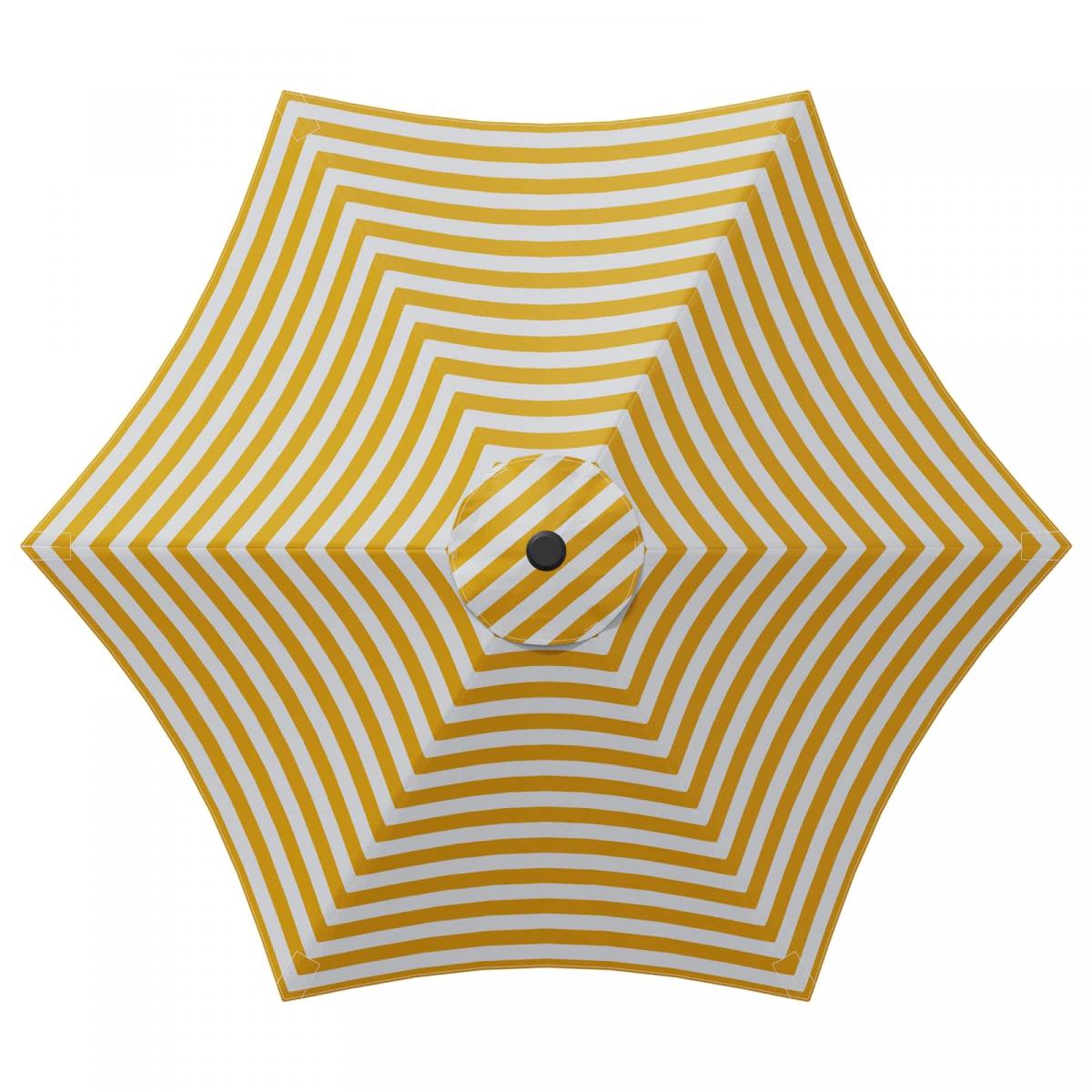 Parasol de jardín con luces LED y base Poliéster