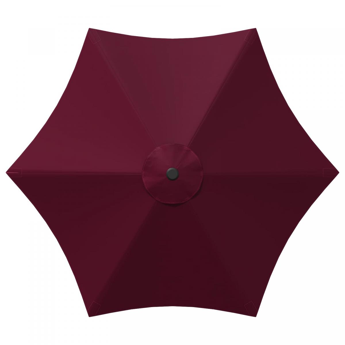 Parasol de jardín con luces LED y base Poliéster