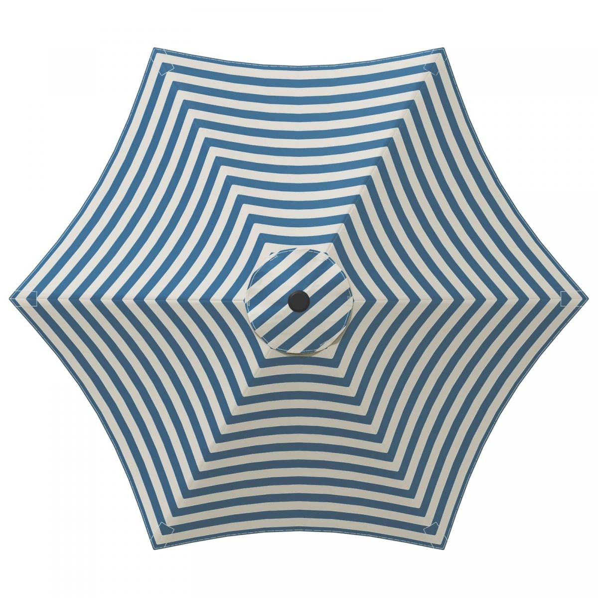 Parasol de jardín con luces LED y base Poliéster
