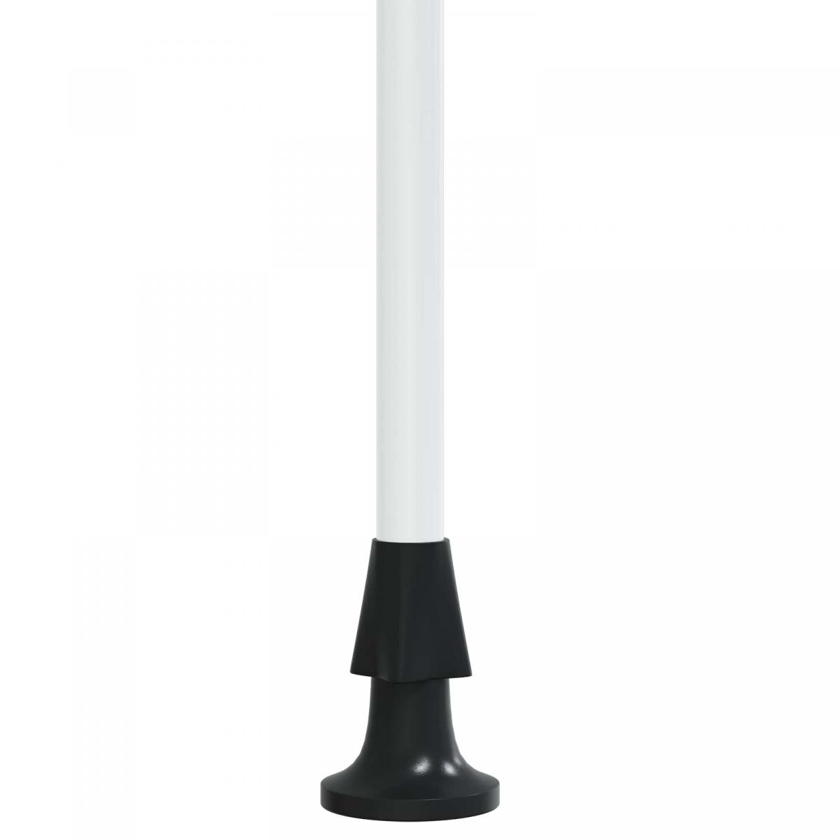 Toldo retráctil manual Antracita y Blanco 250 cm