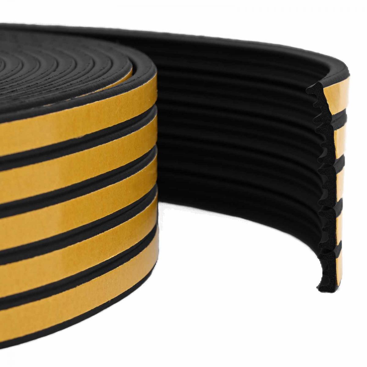 Sello de ventana autoadhesivo 12 m Espuma EPDM