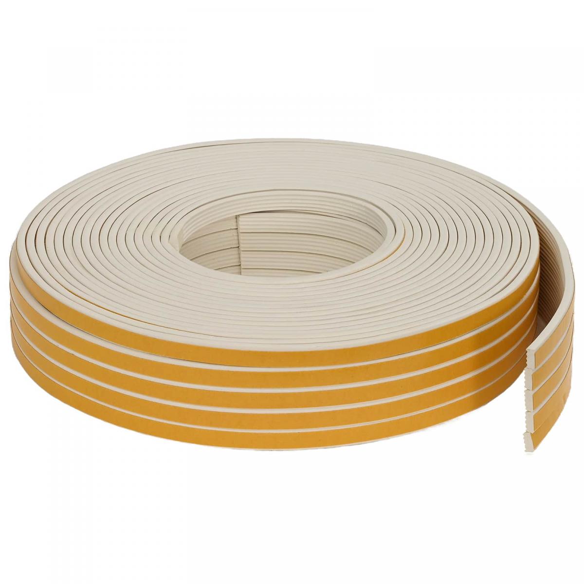 Sello de ventana autoadhesivo 25 m Espuma EPDM