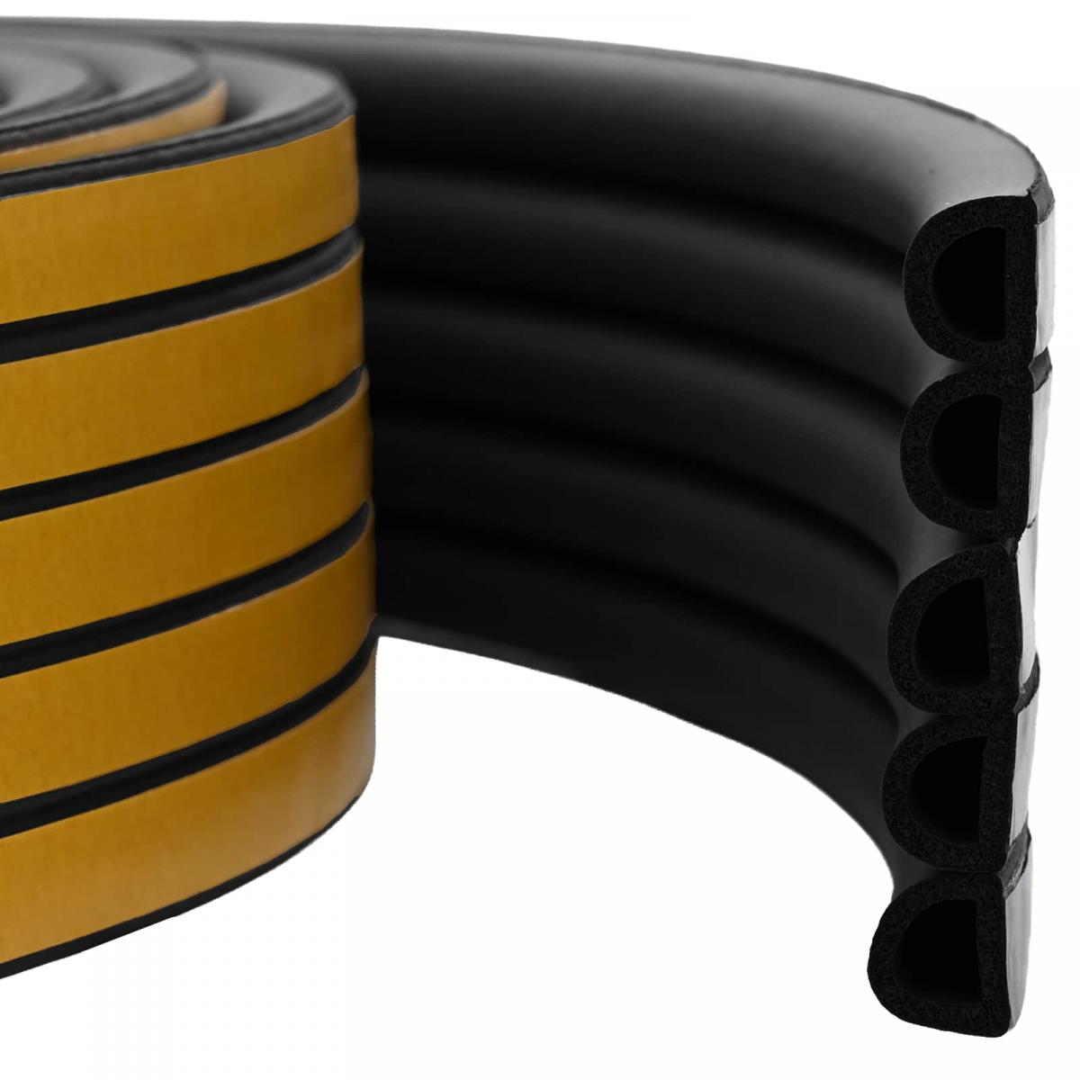 Sello de ventana autoadhesivo 25 m Espuma EPDM