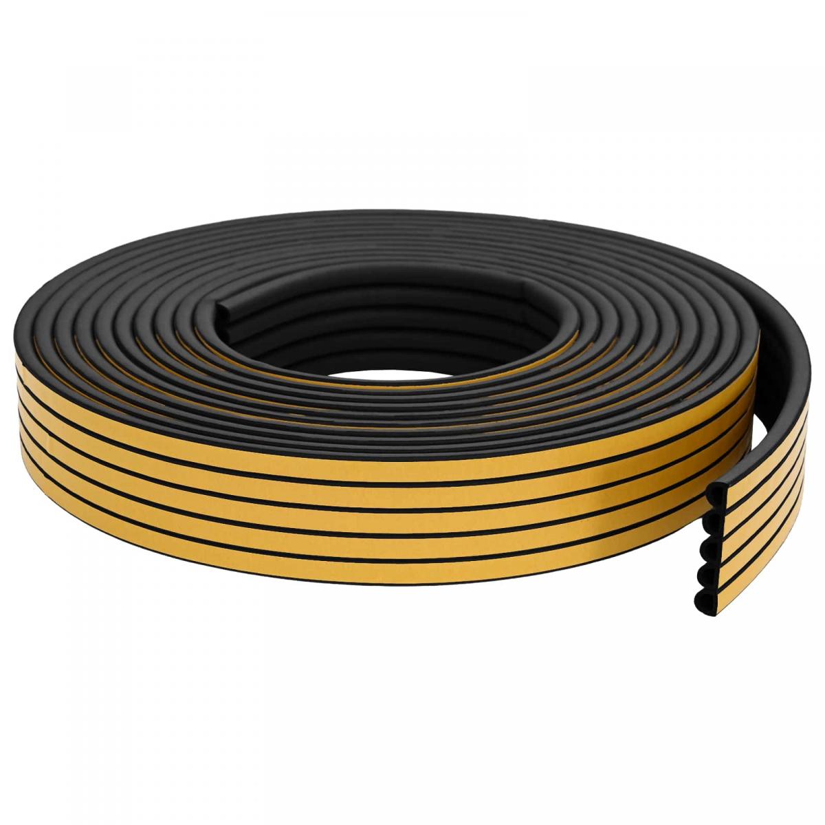 Sello de ventana autoadhesivo 25 m Espuma EPDM
