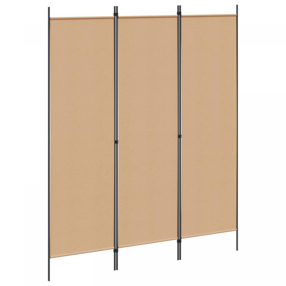 Separador de habitaciones Beige 150 x 180 cm Tela