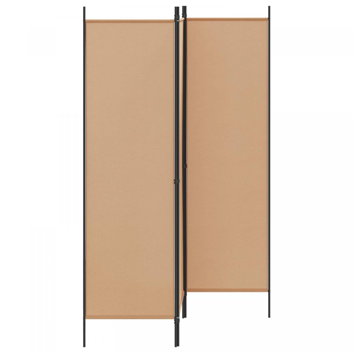 Separador de habitaciones Beige 150 x 180 cm Tela