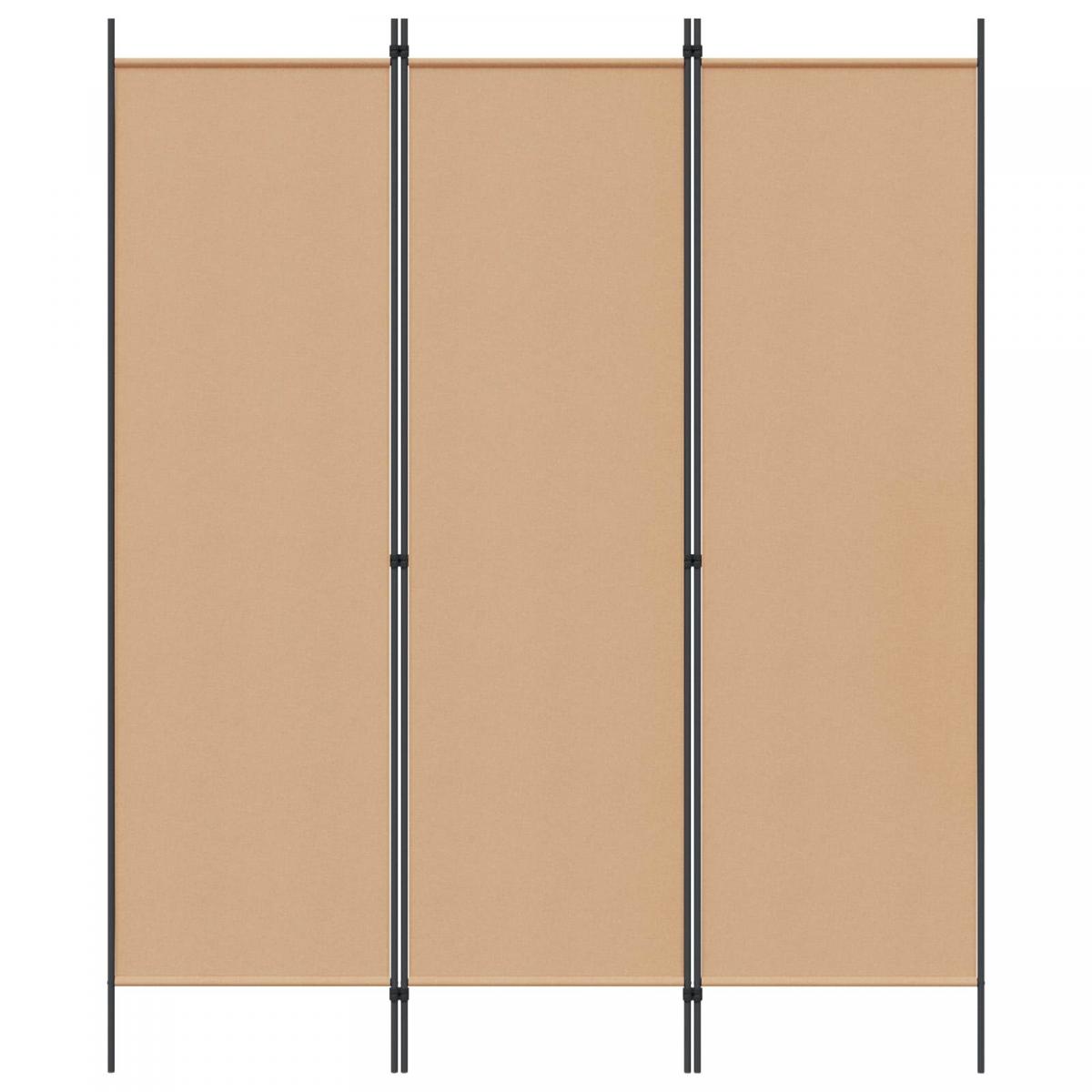 Separador de habitaciones Beige 150 x 180 cm Tela