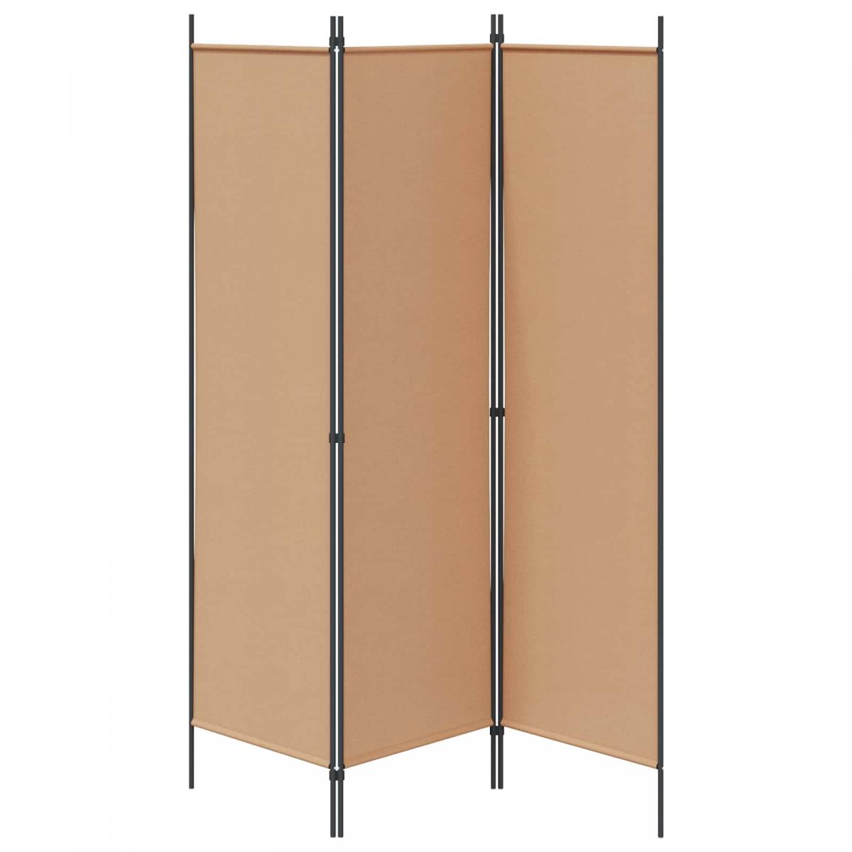 Separador de habitaciones Beige 150 x 180 cm Tela